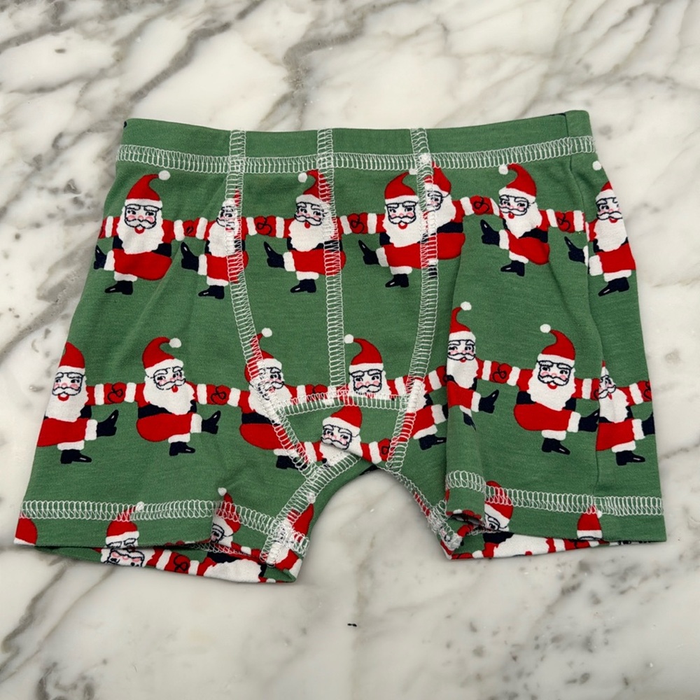 The Beaufort Bonnet Co Theodore’s under things Santa print size 2T/3T